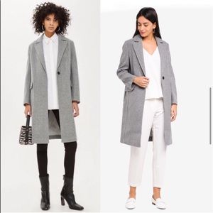 Topshop Relaxed Wool Coat